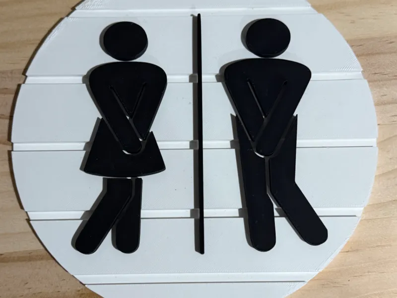 Toilet/Bathroom Sign 