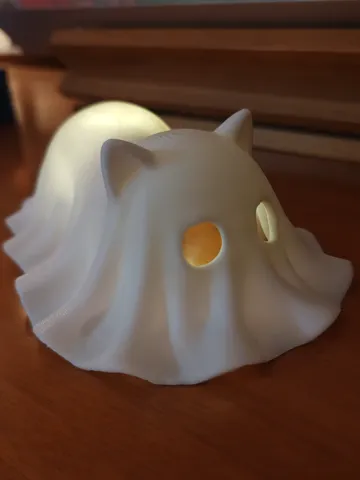 Adorno temático: Halloween ghost cat — vista de referencia 2