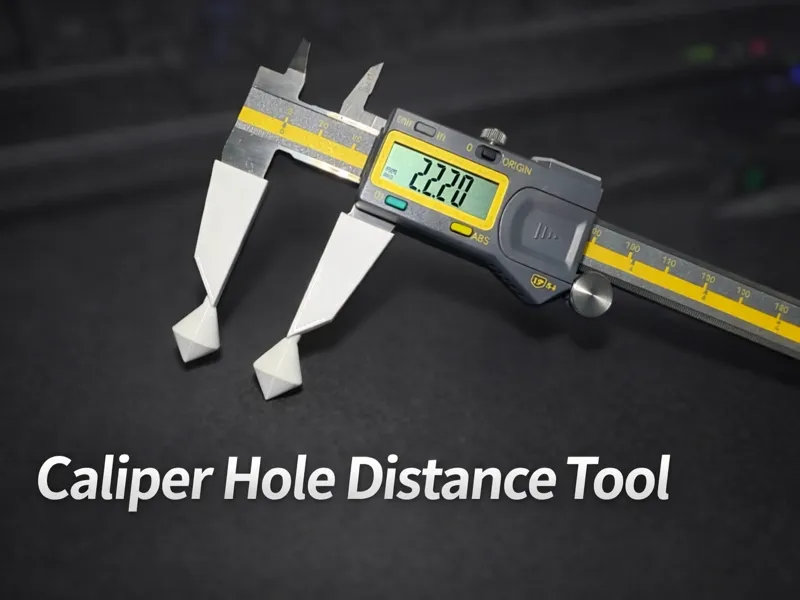 Digital Caliper Hole Spacing Attachment