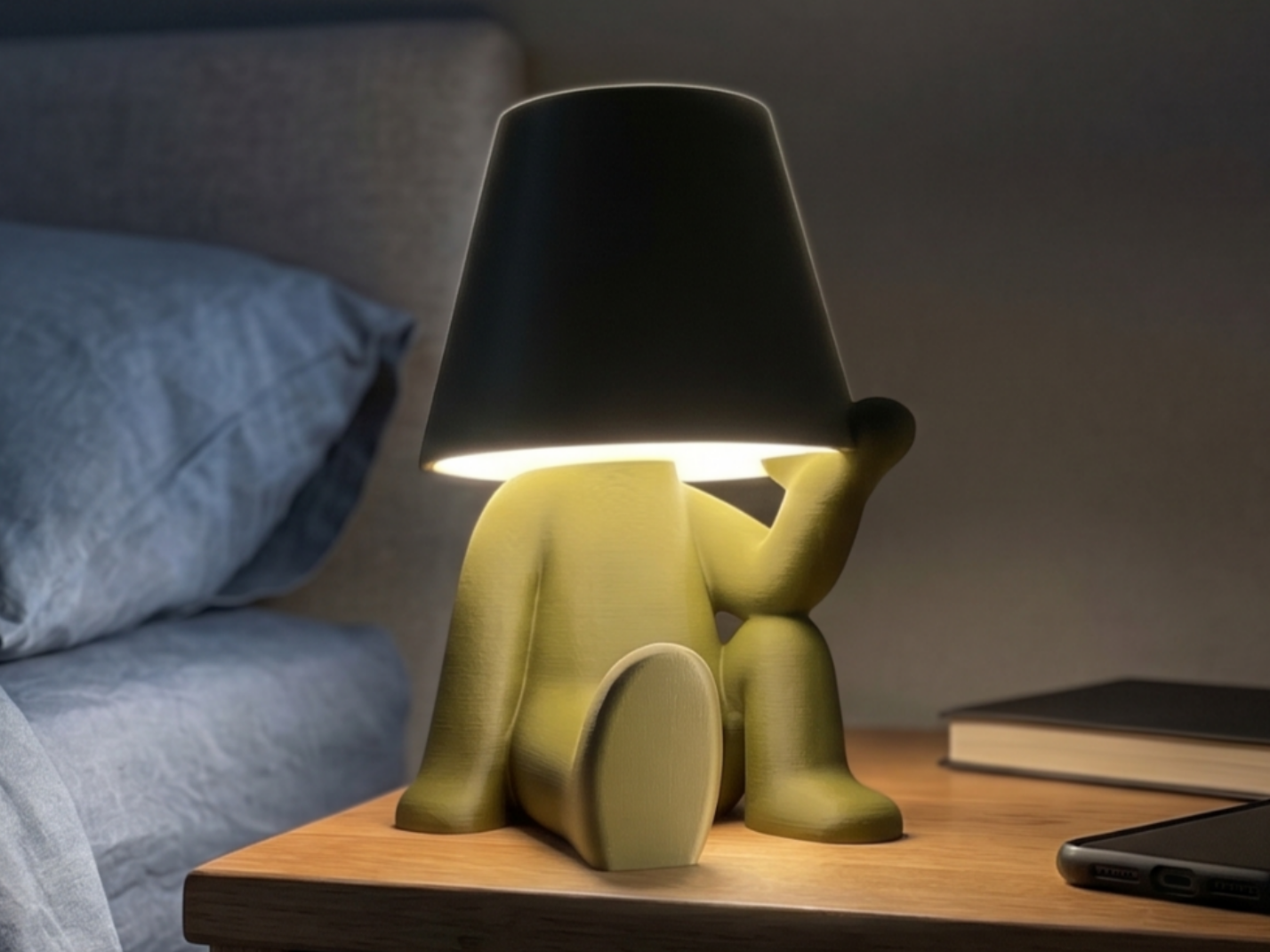 Omino Lampada Sdraiato KIT LAMP 001 Filo Scomparsa