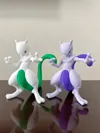 Mewtwo Pose 1 A Series Three-color pre-plated multi-part print