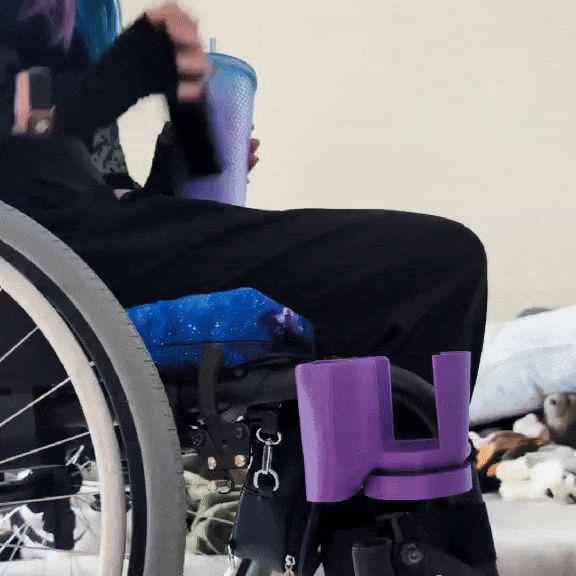 Wheelchair Cup + Phone Holder