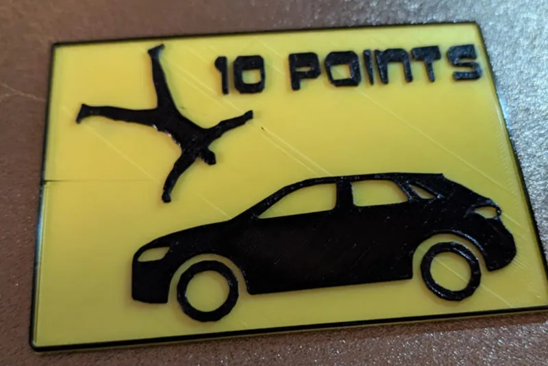 10 Point Pedestrian sign