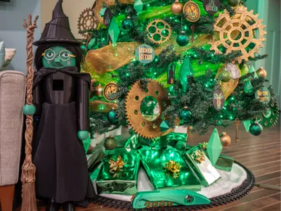 Wicked Emerald City Elphaba Christmas Ornaments