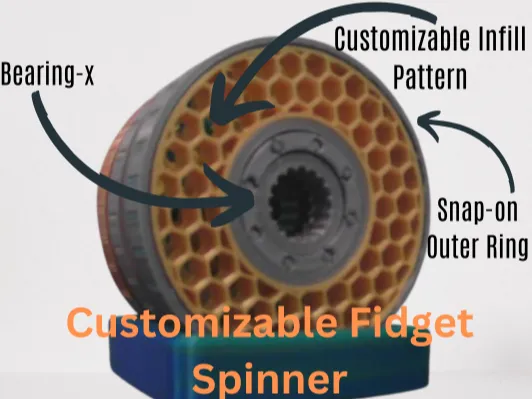 Customizable Fidget Spinner-No AMS Required
