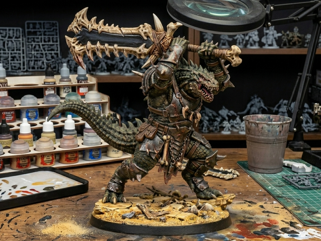 Fantasy Echsen-Krieger