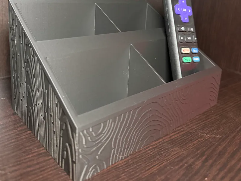 Wood Grain Desk Organizer