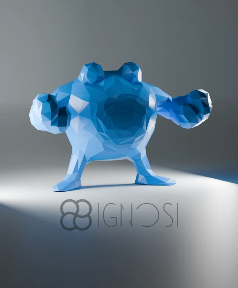 (#62) Poliwrath Low Poly