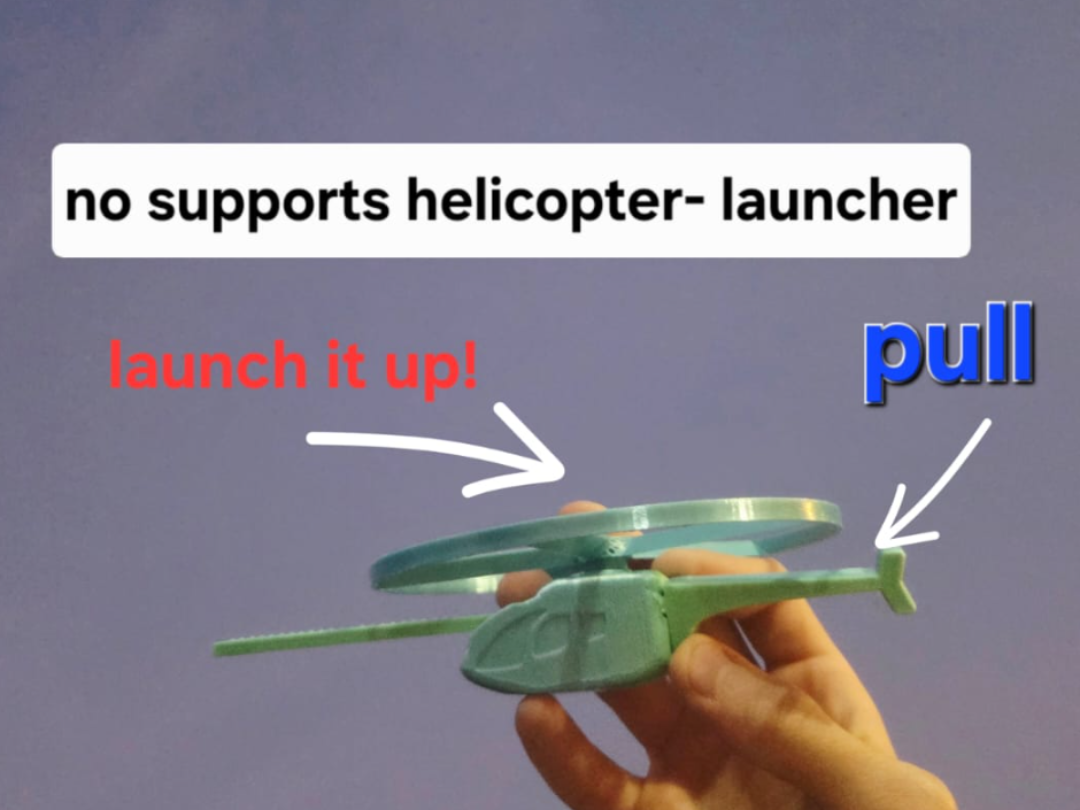 Pull & Launch Helicopter
