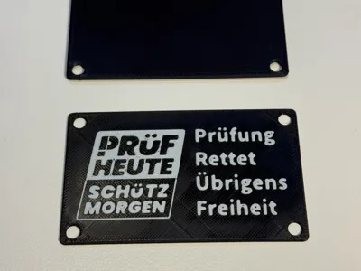 PRÜF - Logo and Slogan as a Sign