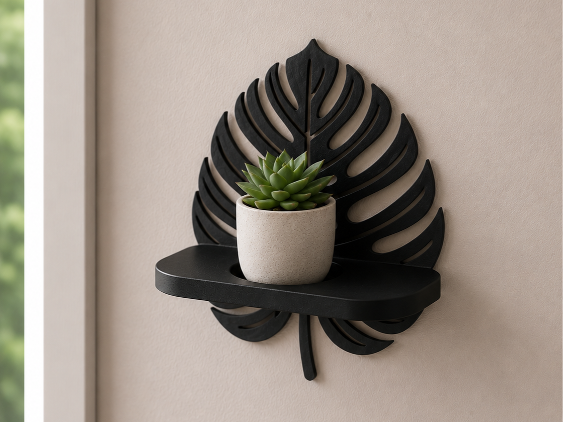 Monstera Mini Wall Shelf