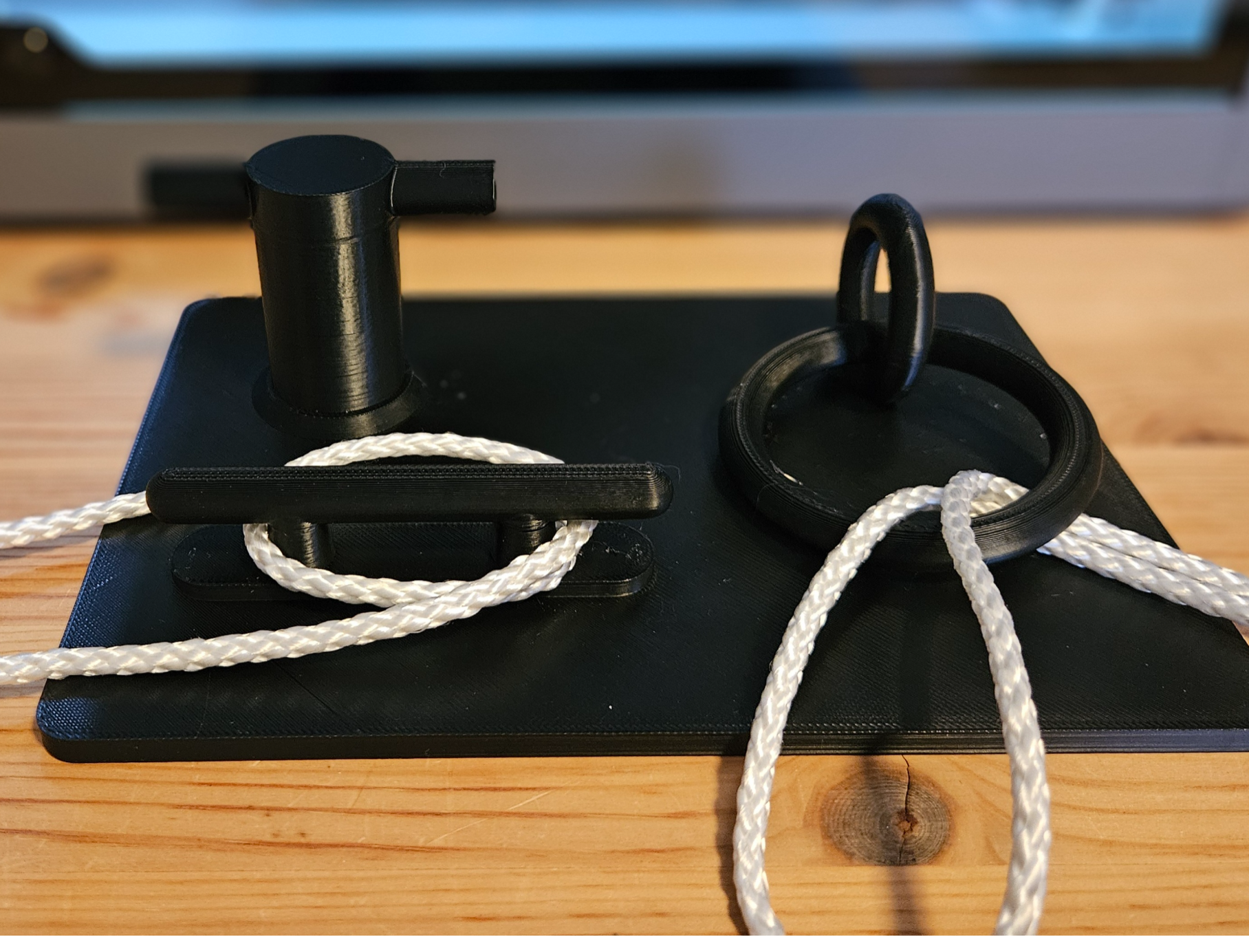 Marine Knot Training Board – No Screws Required 3D model