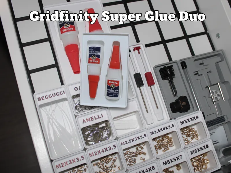 Gridfinity Super Glue Duo – Organizer per 2 Stick