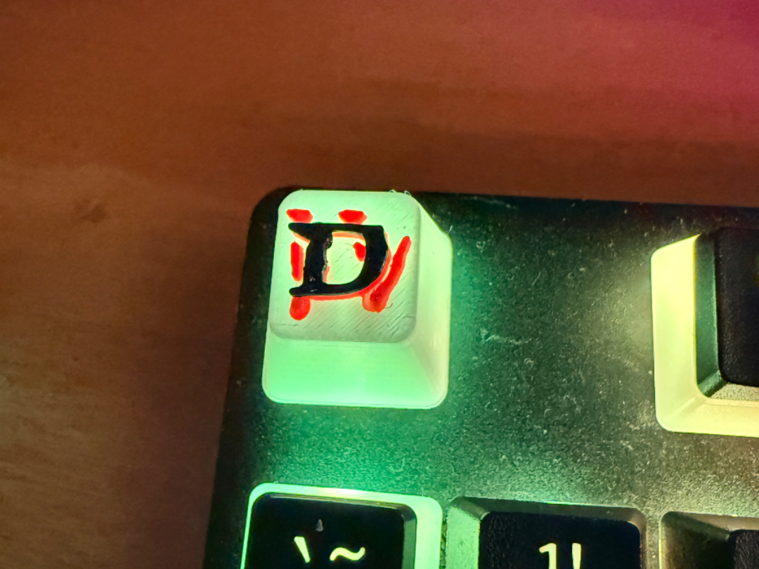 Diablo 4 logo keycap