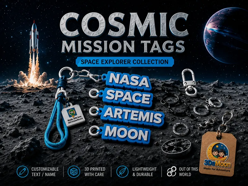Multi-Keychain Generator(NASA font style)