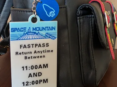 Space Mountain FastPass Keychain & Charm