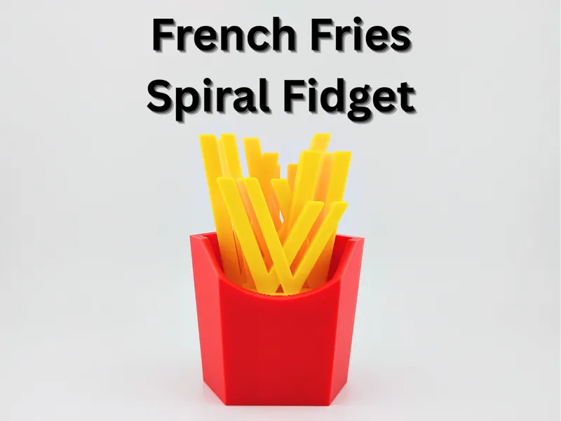 French Fries Vortex Spiral Fidget
