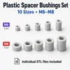 M6–M8 Medium Spacer Bushings | 10 Sizes