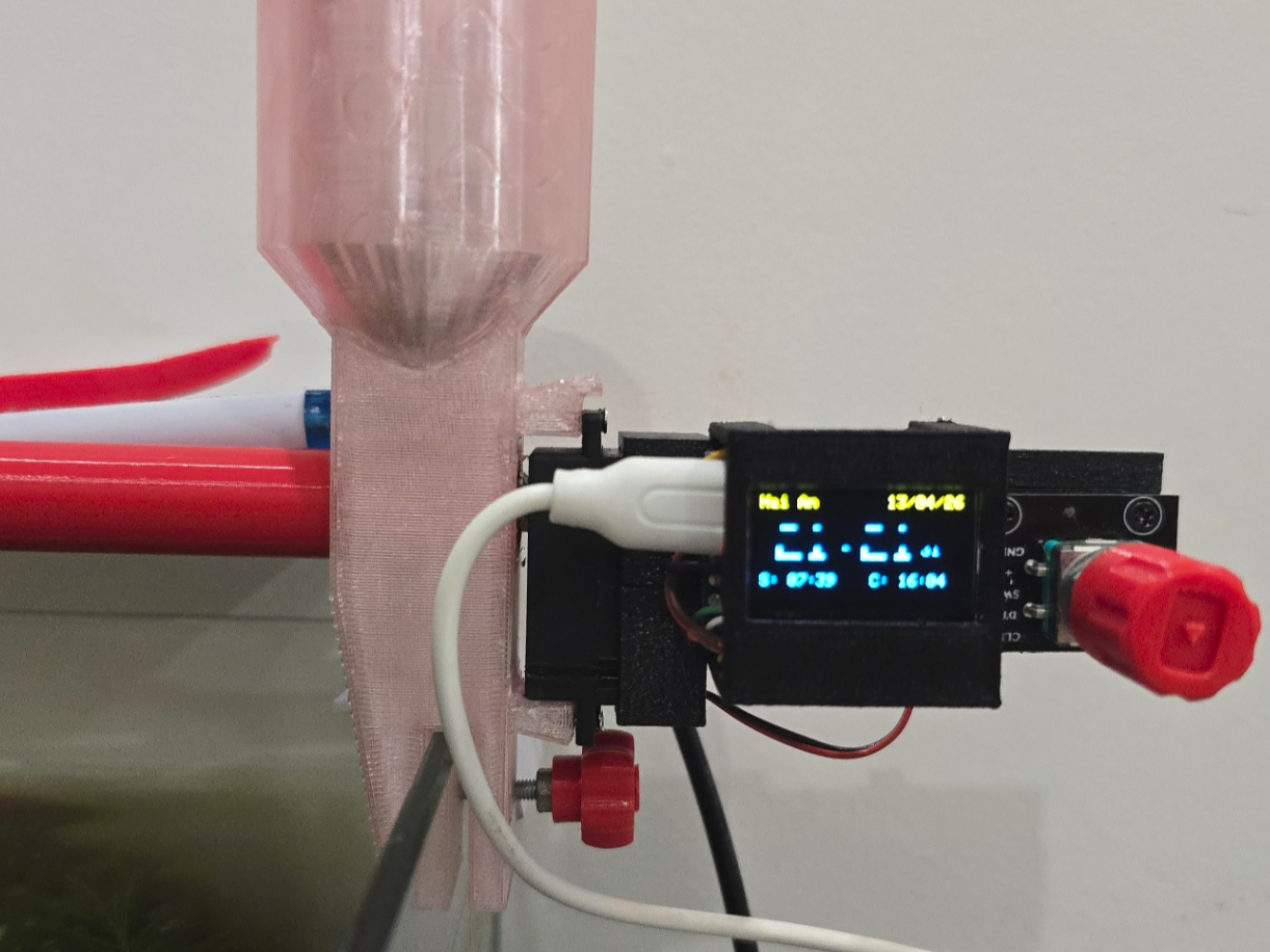 ESP 32C3 automatic Fish Feeder