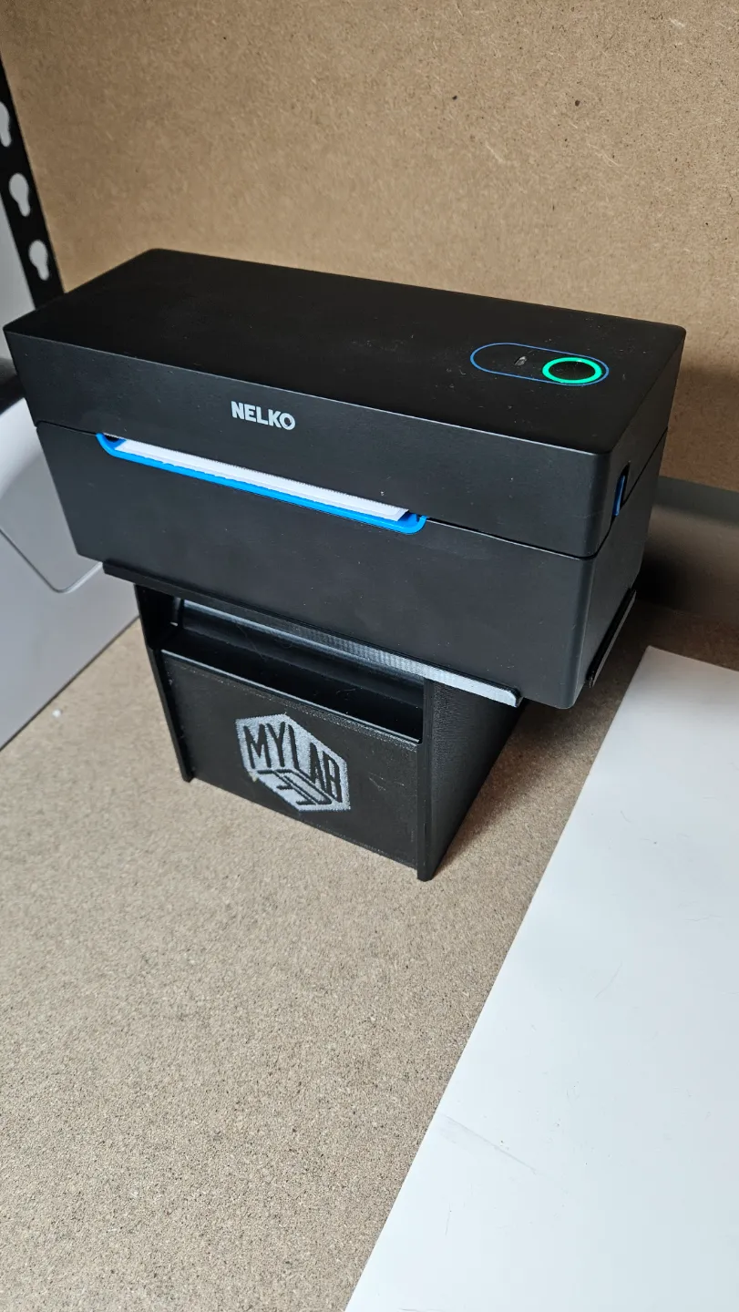 Fanfold Shipping labels 6x4 printer stand by MY3DLAB MakerWorld