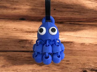 Llavero mini Pulpo adorable articulado