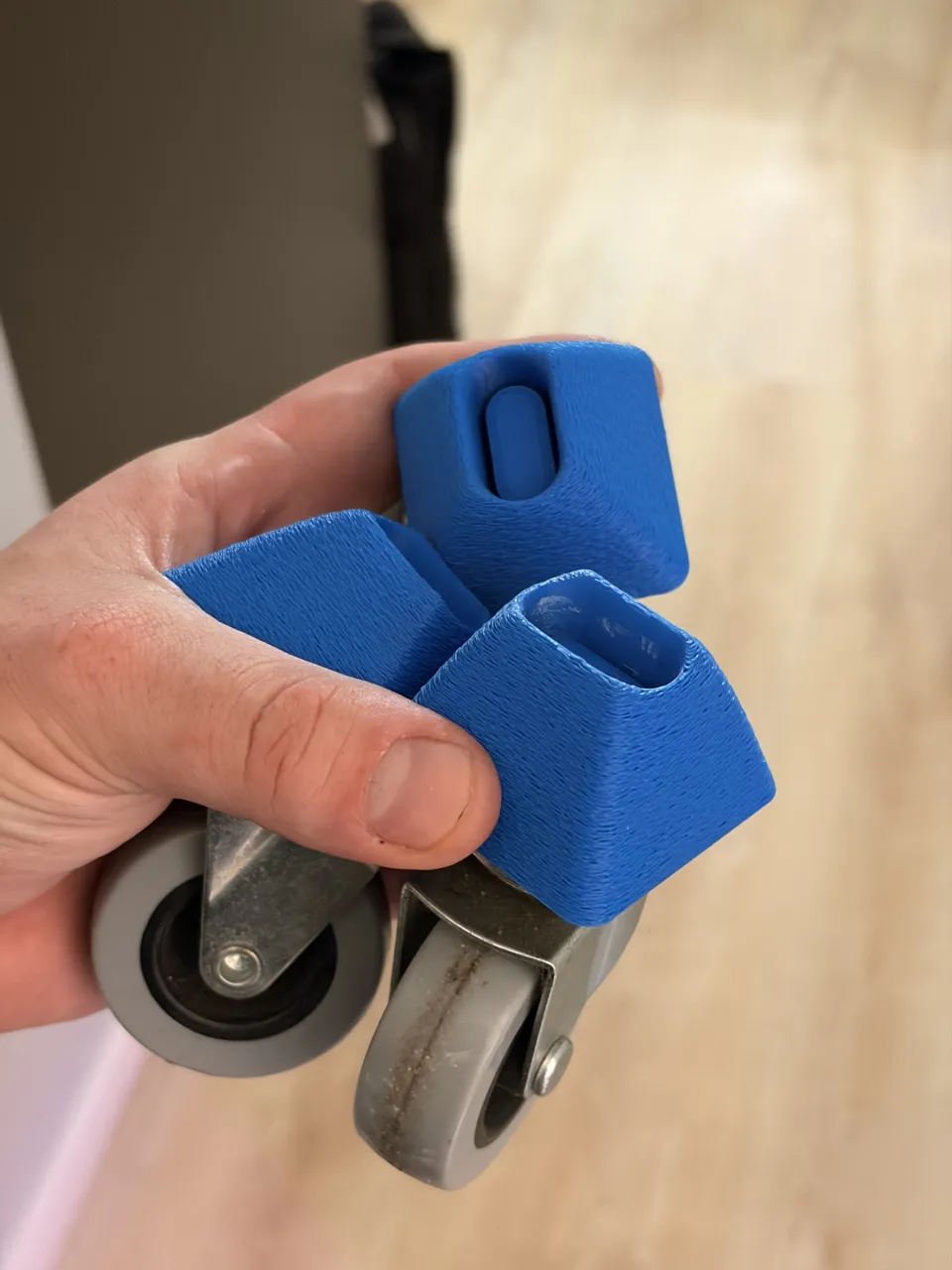 Caster Wheel Adapters for IKEA MULLIG Clothes Rack view 3