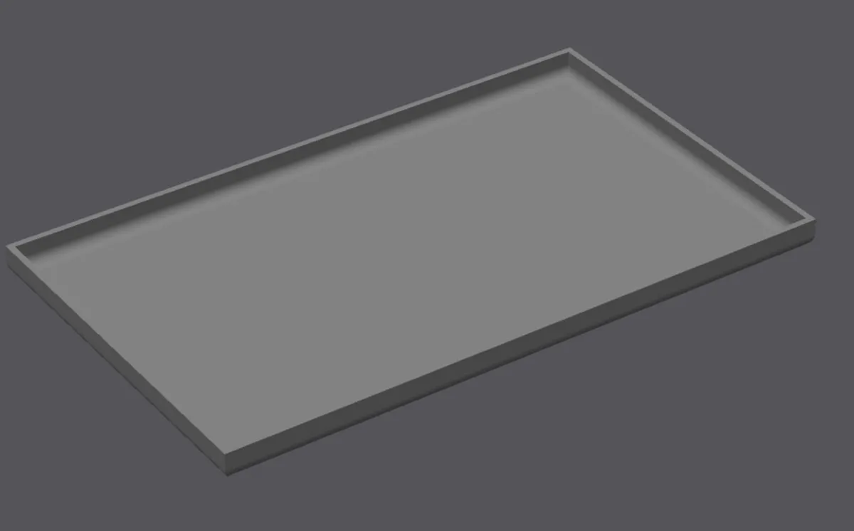 Simple Tray 250mmx150mm - Free 3D Print Model - MakerWorld