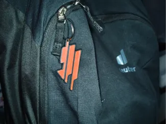 Skrillex keychain (new logo)