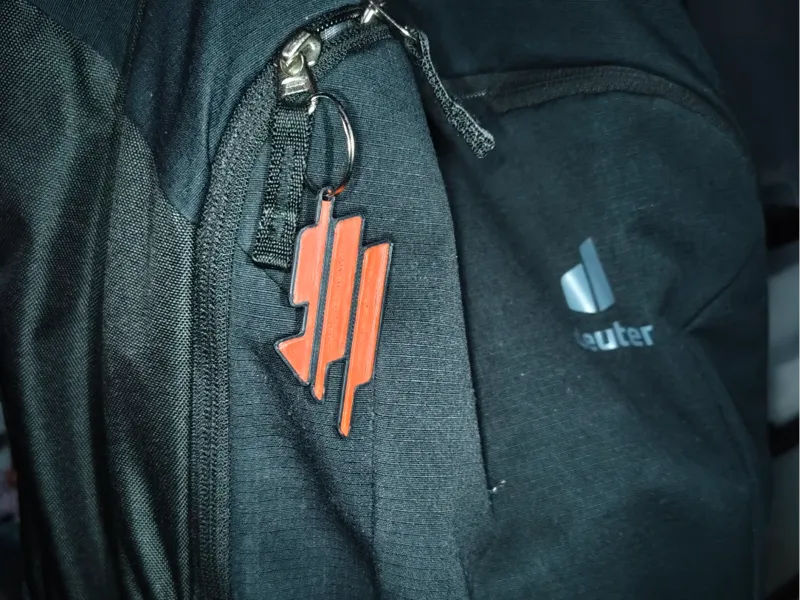 Skrillex keychain (new logo)