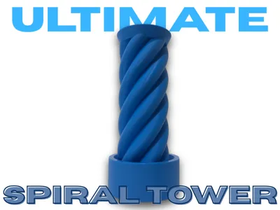 Ultimate Spiral Tower Fidget (Print In Place