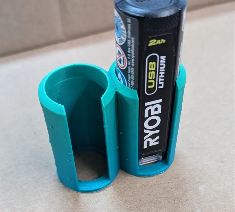 Ryobi 4v lithium battery holder, holds 2