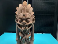 Statuette tiki texturée — photo 6