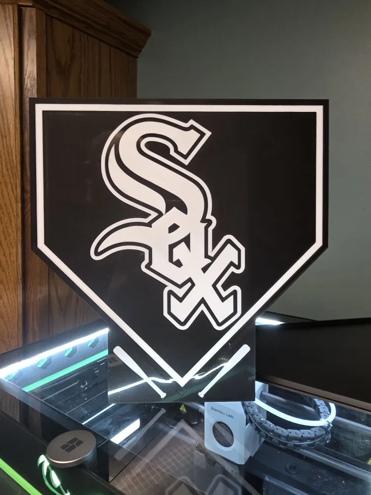 Chicago White Sox lightbox - Free 3D Print Model - MakerWorld