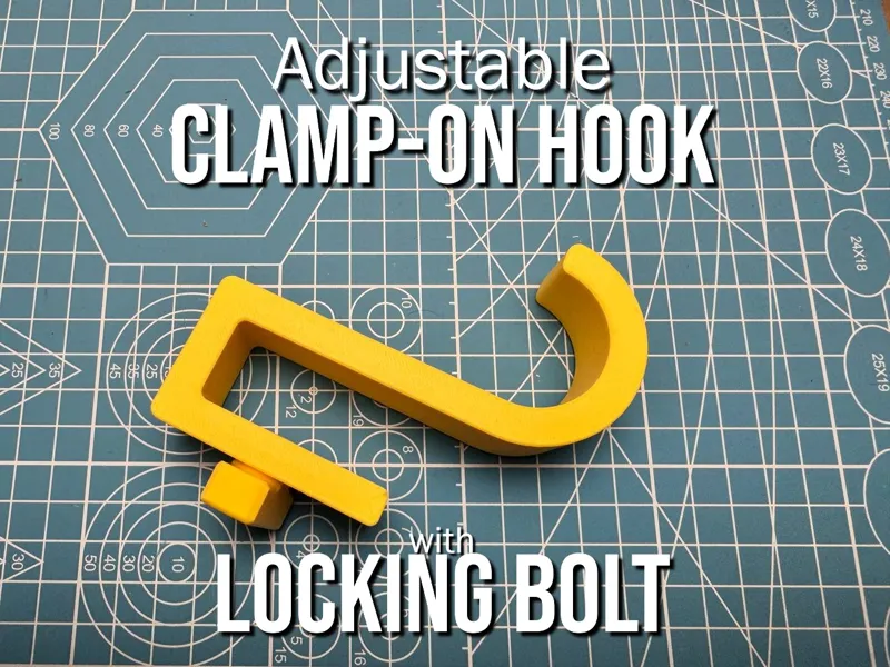 Adjustable Clamp-On Hook with Locking Bolt