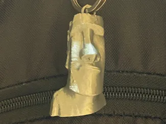 Easter Island Moai Keychain