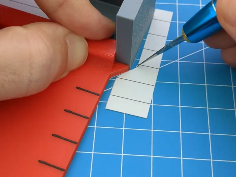 45° jig for Cardboard or French lining technique