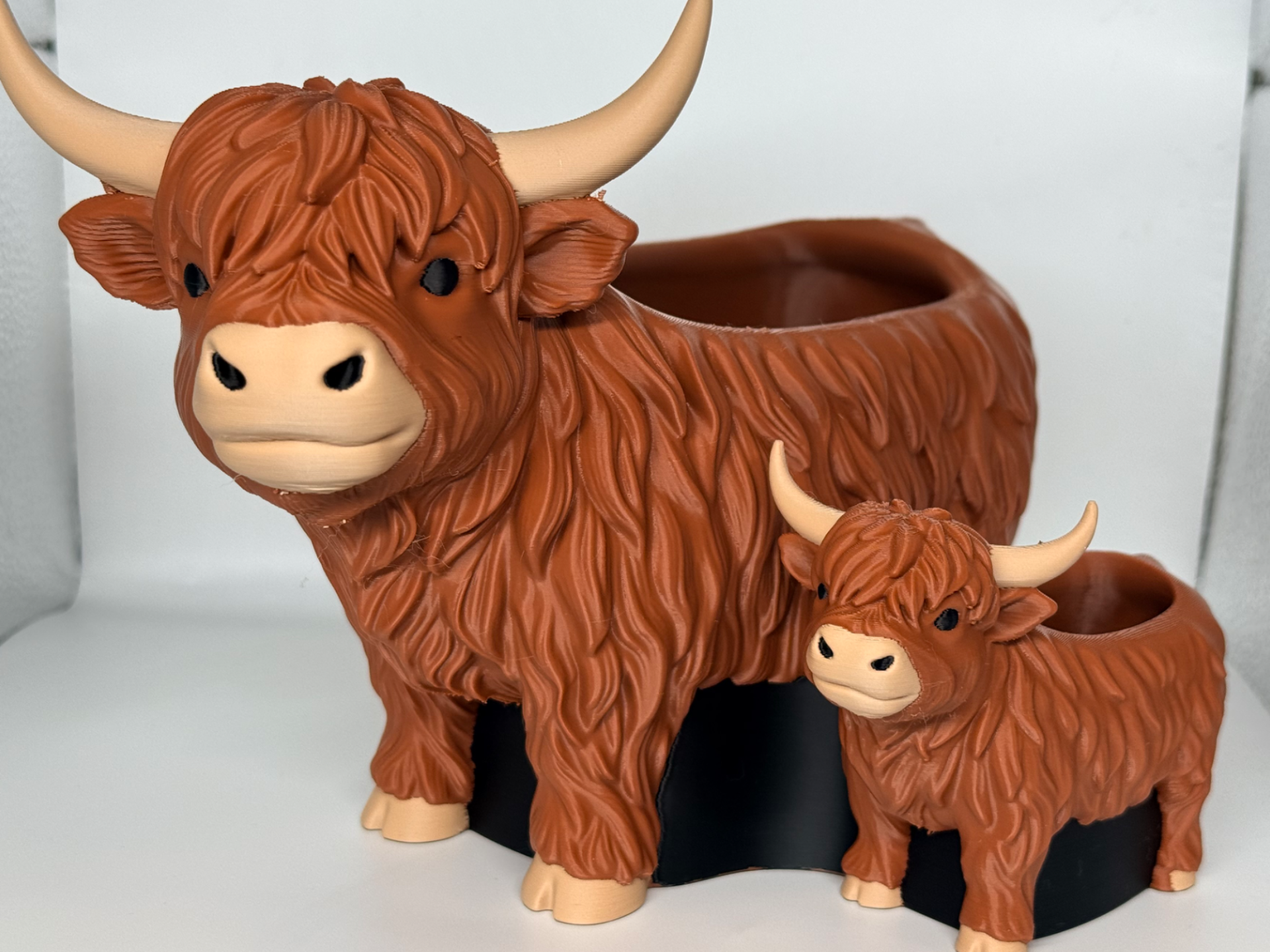 Highland Cow Planter Set - Cute Scottish