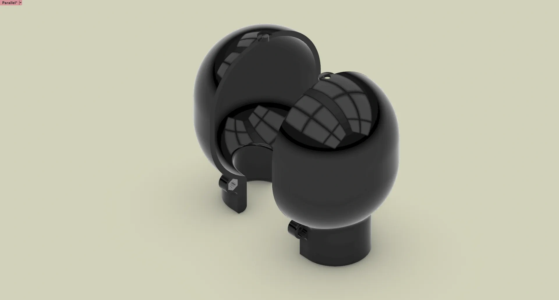 Miniatura 2 do modelo 3D 球形手铐升级版