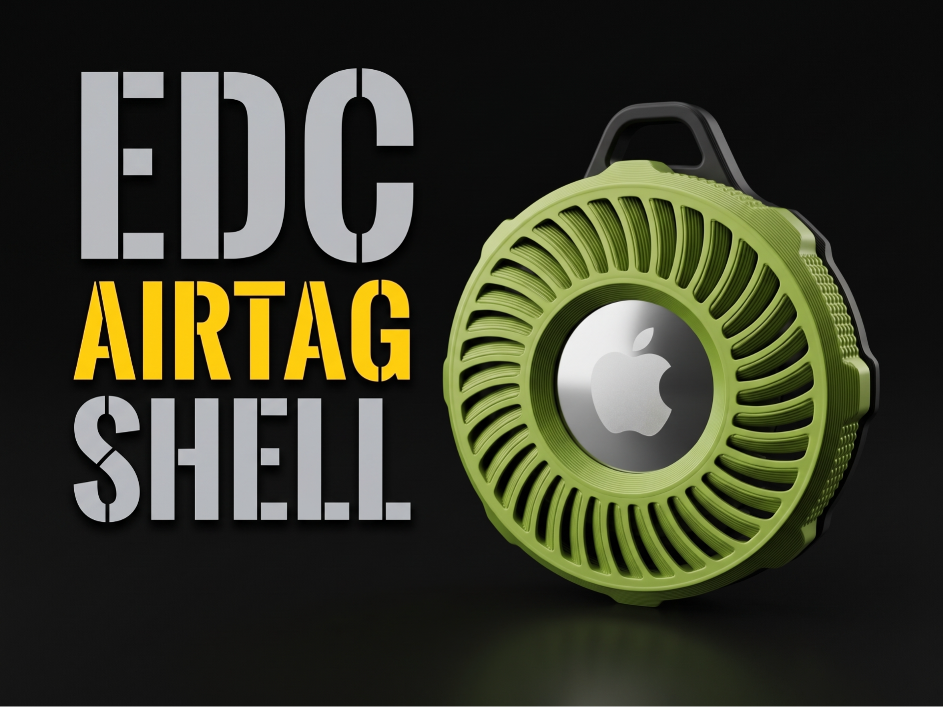 EDC AirTag Shell - Jet Blade [Heavy MK5] 3D model