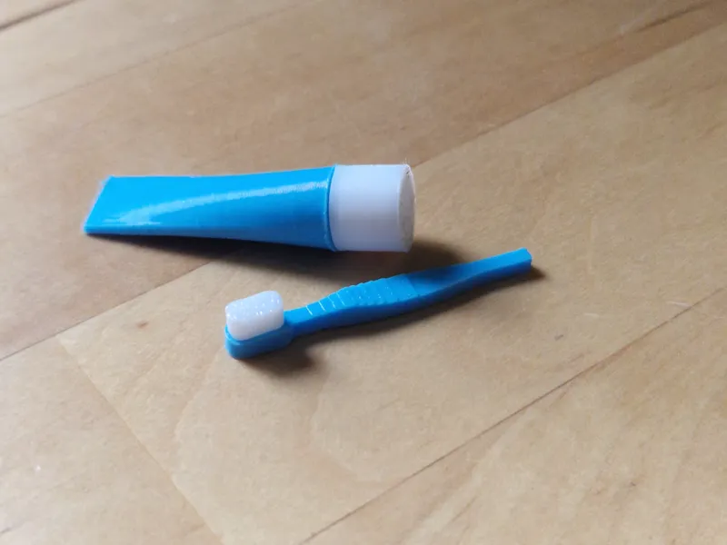 toothbrush and paste for dools