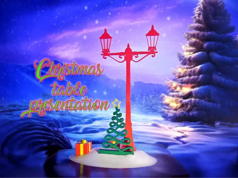 Christmas table presentation