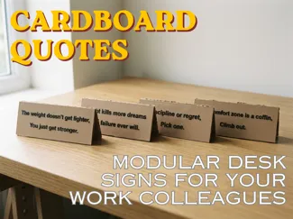 RECYCLED RESILIENCE - Cardboard Quotes
