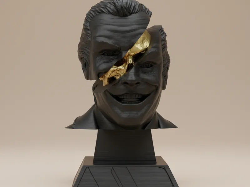 Split Head 3D Model – Joker v.1 – n.06