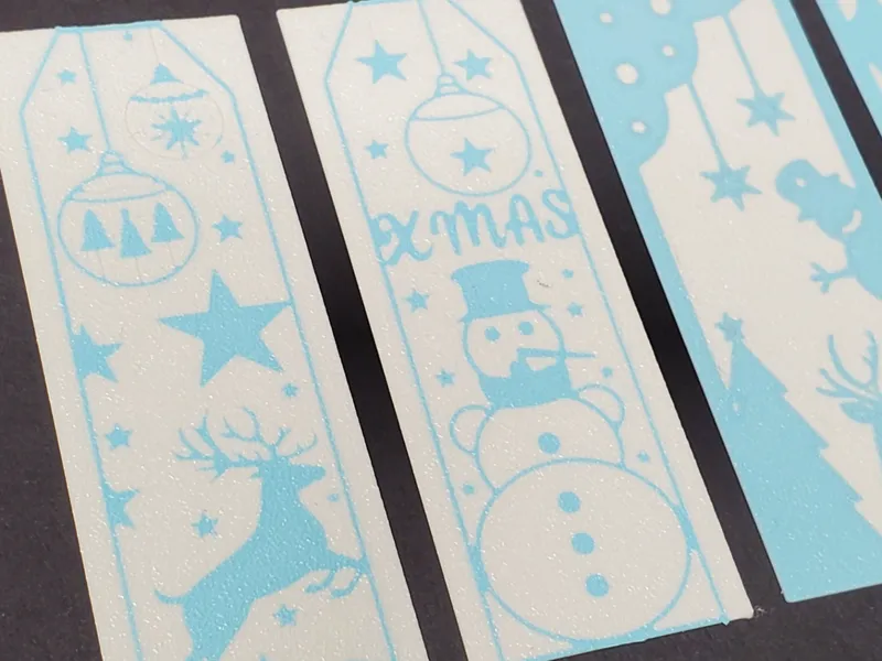 Four Christmas Themed Bookmarks