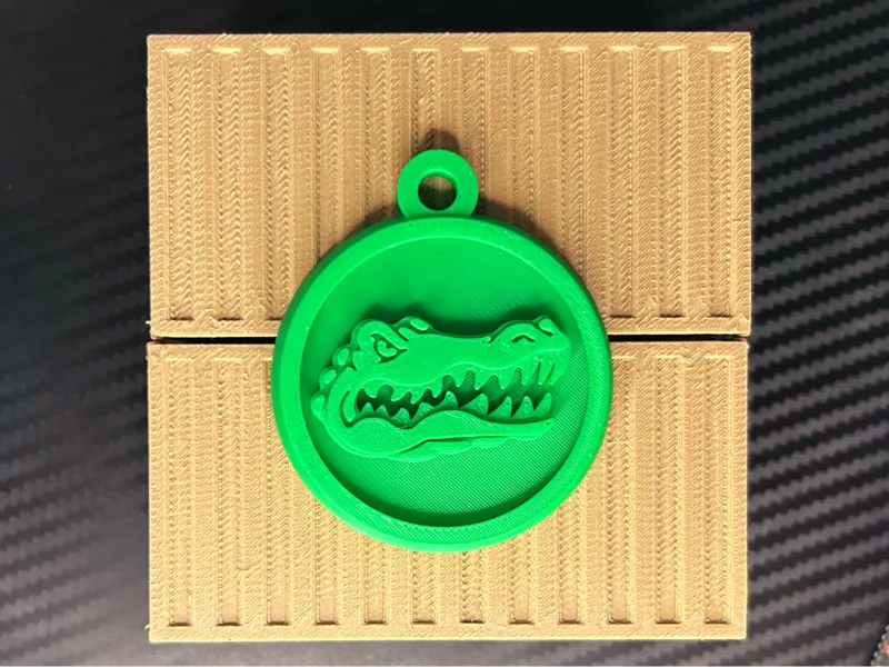 Alligator Keychain! Flat Edition!