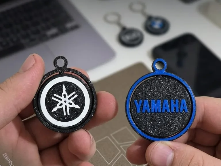 YAMAHA Rotating Keychain Logo