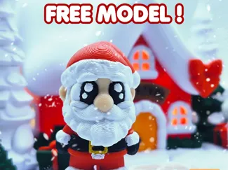 Free Articulated Mini Santa