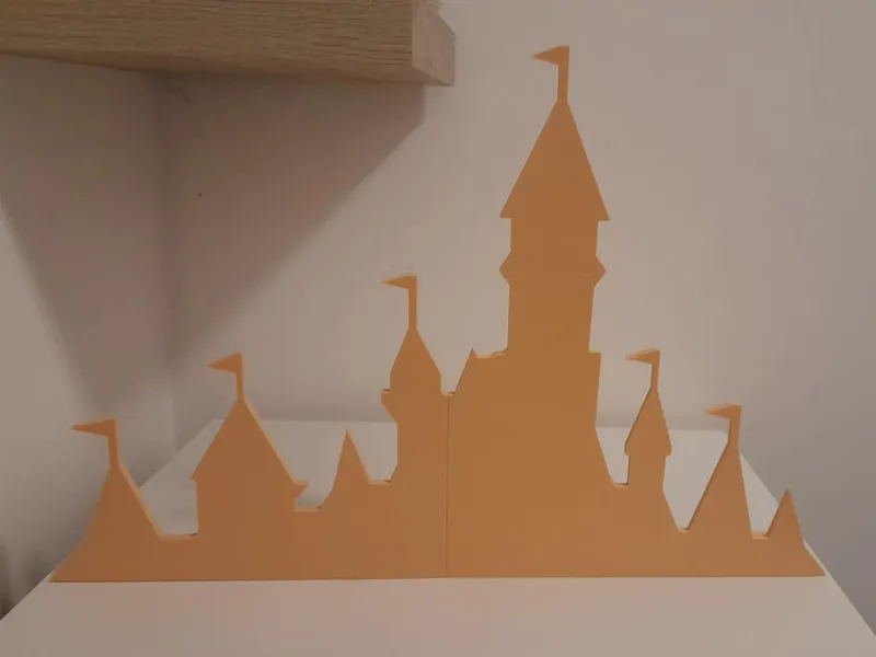 Disney castle decoration for mini books shelf