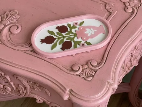 Bandeja organizadora: bandeja vaciabolsillos granadas — referencia de MakerWorld
