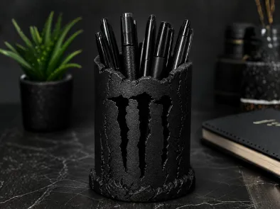 Porta Canetas Monster - Organizador de Mesa